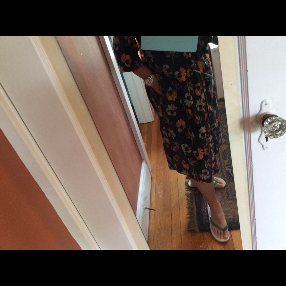 GU floral ladybug kimono robe style long cardigan. - Picture 13 of 15